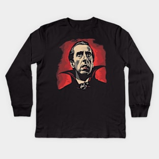 classic dracula Kids Long Sleeve T-Shirt